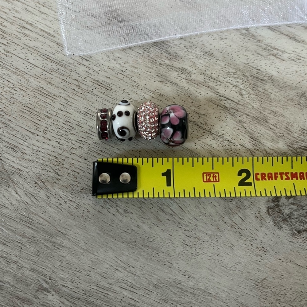 Set of Four Bead Charms Pandora-style charms - Picture 4 of 4